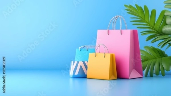 Obraz Digital ecommerce shop with traffic coming from customers, google seo and seo