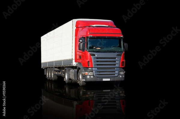Obraz Red Truck Reflecting