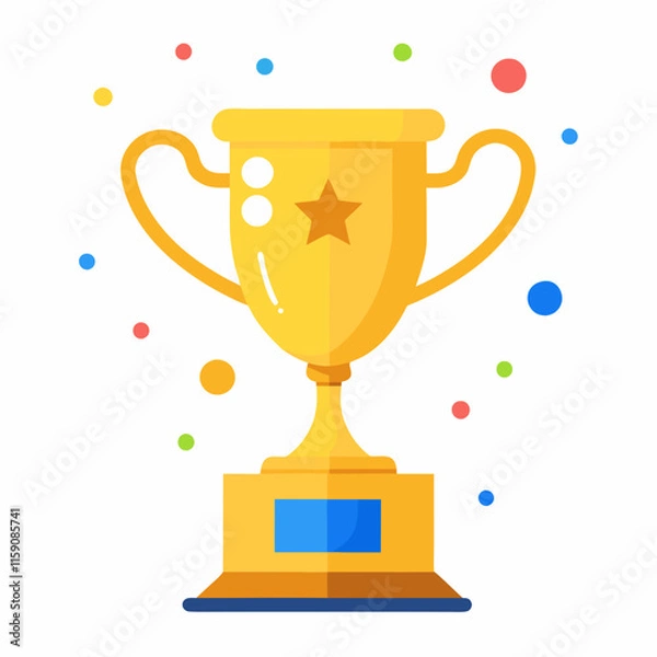 Obraz gold trophy cup