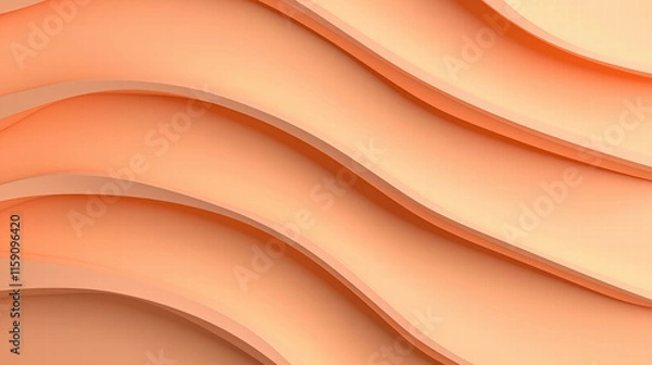 Fototapeta Abstract peach waves background texture