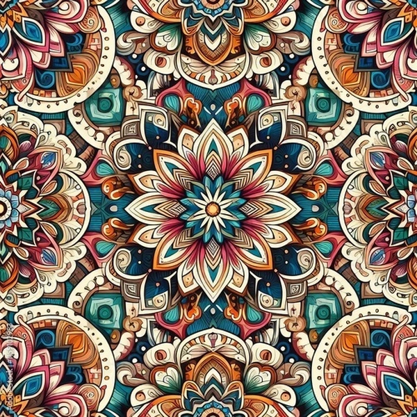 Fototapeta 256 Pattern Repeating colors and shapes for visual interest Izob