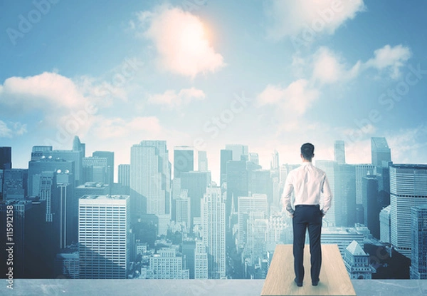 Fototapeta looking at future city