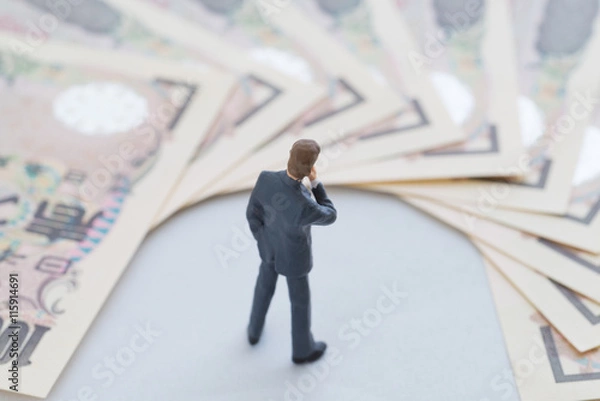 Fototapeta お金とビジネスマン