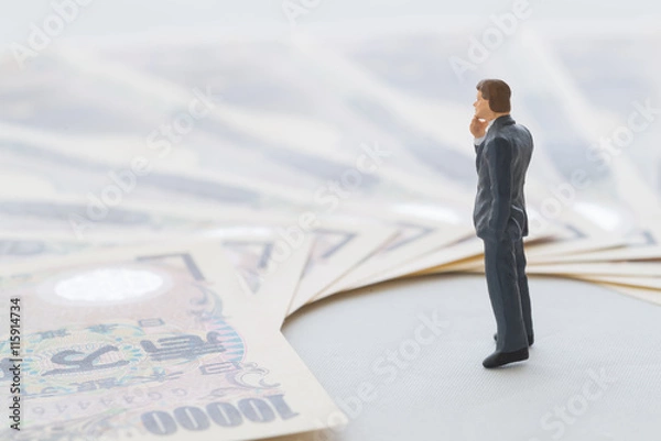 Fototapeta お金とビジネスマン