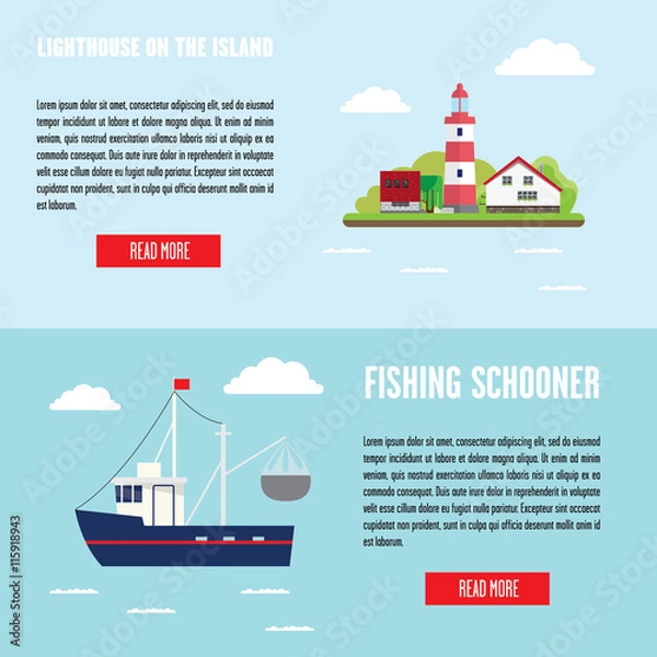 Obraz Marine banners