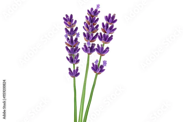 Fototapeta Lavender calming concept. Vibrant lavender flowers blooming in shades of purple, symbolizing tranquility and beauty.