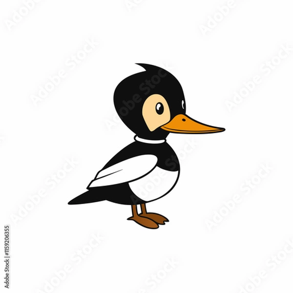 Fototapeta penguin with ice cream