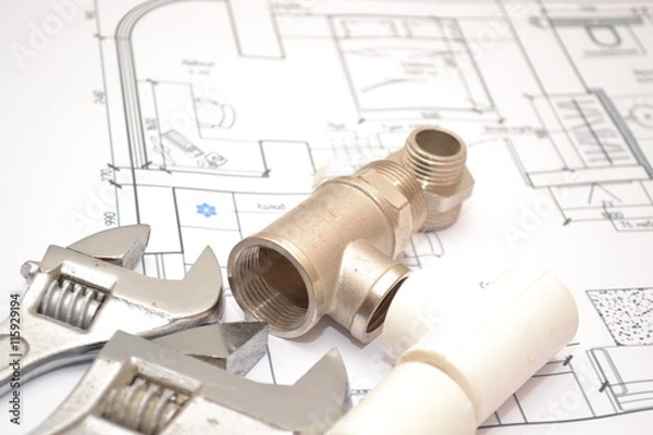 Obraz План разводки водоснабжения.