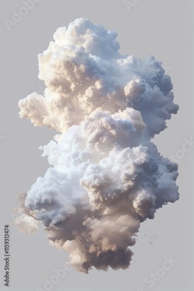 Obraz Violent clouds with dark core in background