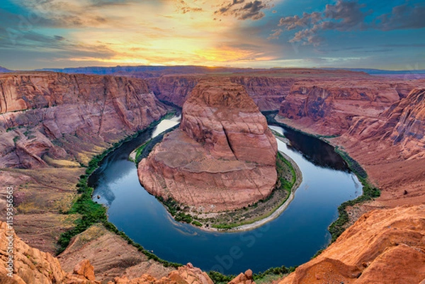 Fototapeta Horseshoe Bend at Sunset