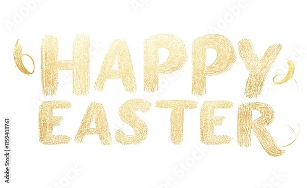 Fototapeta Happy Easter greeting Easter eggs and bunny Happy Easter poster background Easter egg card, framed banner design  illustration