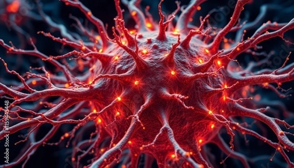 Obraz virus bacteri and corona virus 3d rendering