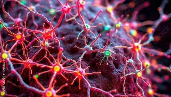 Obraz virus bacteri and corona virus 3d rendering