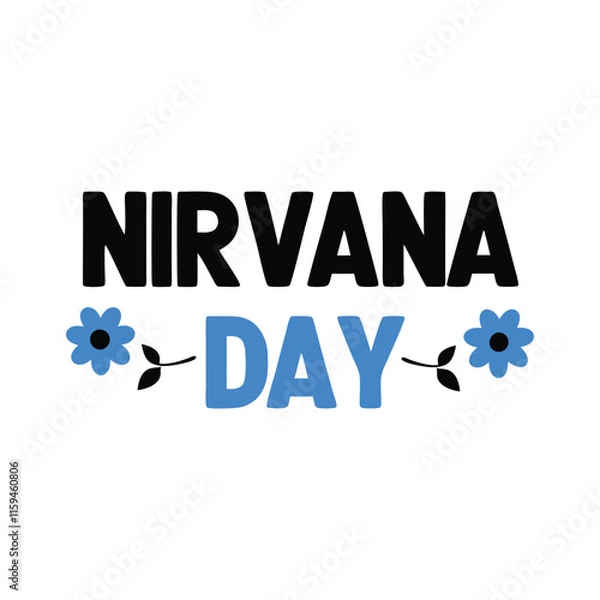 Fototapeta Nirvana day Background Template design for Poster or Banner