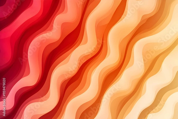Obraz Abstract gradient background blending red and orange tones in a seamless degrade effect
