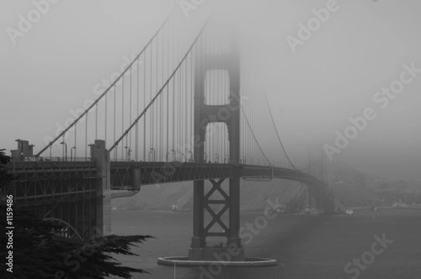 Fototapeta golden gate bridge in fog
