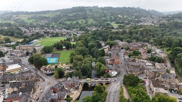Obraz The Charm of Matlock Bath from the Sky