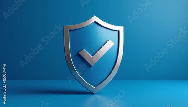 Obraz Trustworthy Shield Icon: Digital Security Assurance