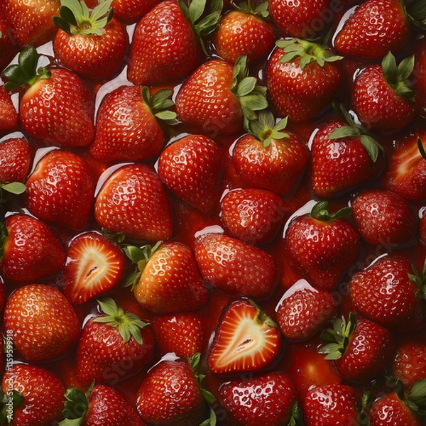 Obraz Morangos em calda