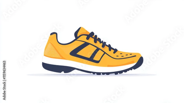 Obraz Sneakers icon. Sneakers icon on a white background, isolated. The icon has three uses in applications and websites. Vector illustration. Sneakers icon on a white background.