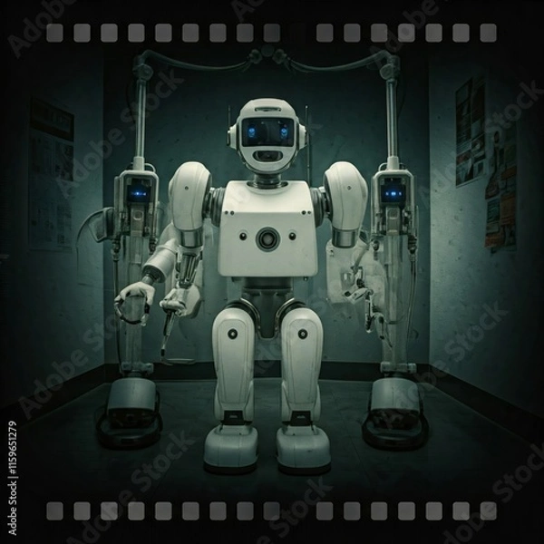 Fototapeta robot cyborg robot