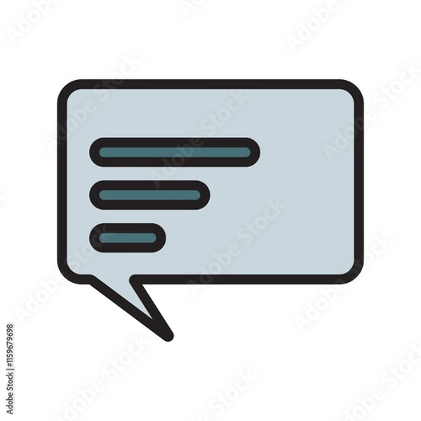 Fototapeta Messagr flat icon, communication vector design illustration, isolated on white background. 