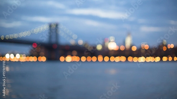 Obraz Blurred Williamsburg bridge