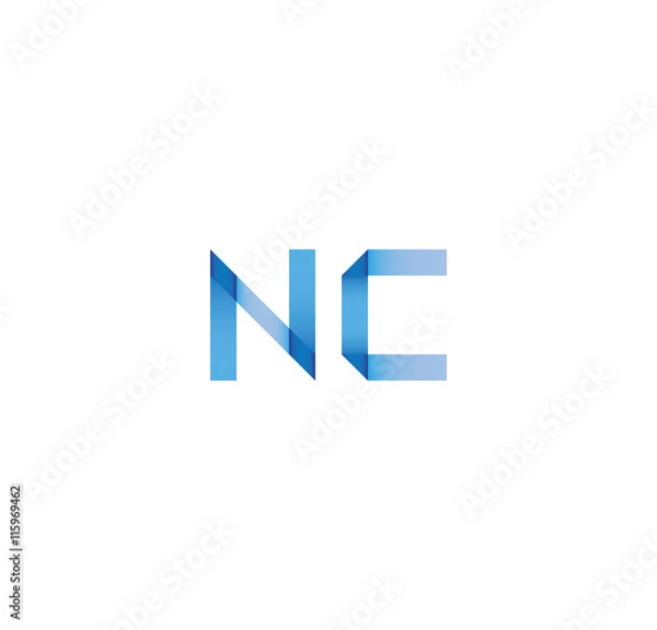Obraz nc initial simple modern blue 