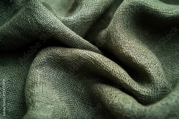 Fototapeta Closeup of lovely sage green material as backdrop