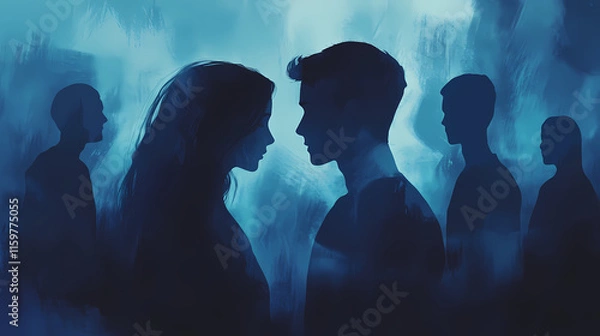 Fototapeta lost young couple