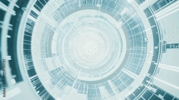 Fototapeta GDP and technological advancement relationship. Featuring visuals highlighting tech sectors' contributions to GDP