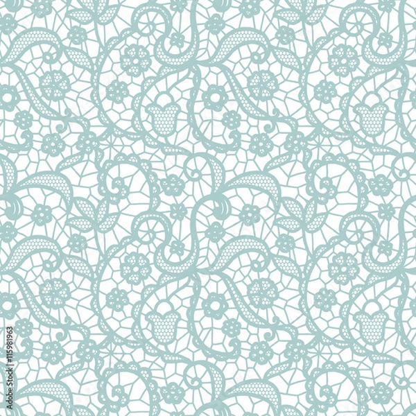 Obraz Lace seamless pattern with flowers