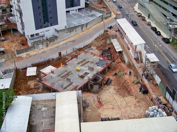 Obraz Foundations of a residential building