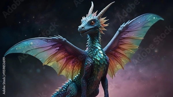 Obraz dragon in the night