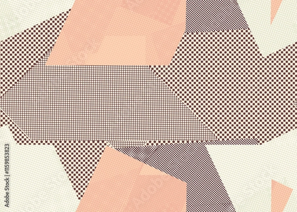 Fototapeta An abstract halftone grunge background image.