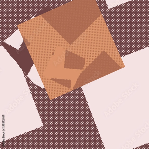 Fototapeta An abstract halftone grunge background image.