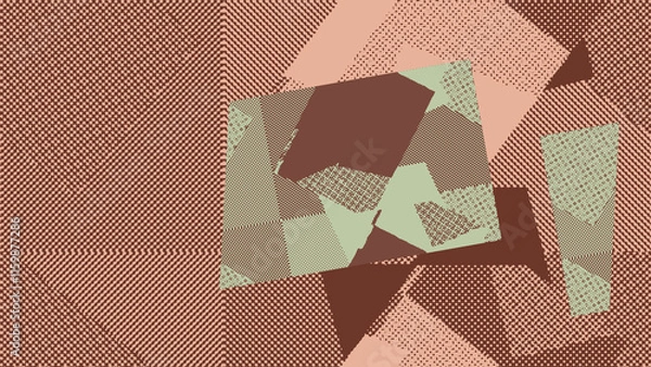 Fototapeta An abstract halftone grunge background image.