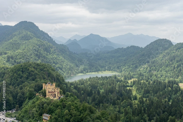 Obraz view from the mountain bavarian