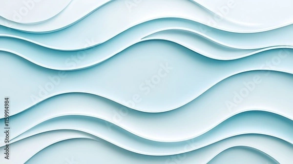 Fototapeta Abstract Light Blue Wave Pattern Background