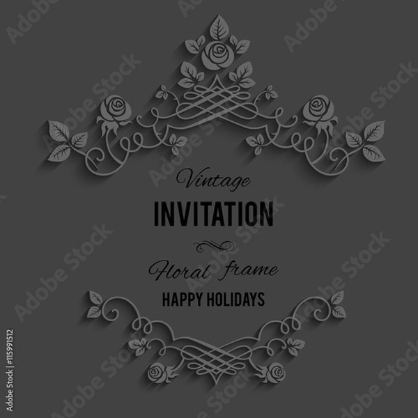 Fototapeta Elegant dark frame