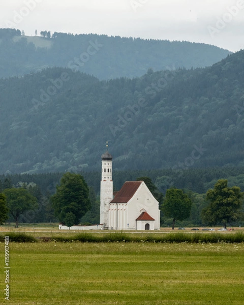 Obraz church in the mountains