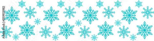Fototapeta Snowflake footer