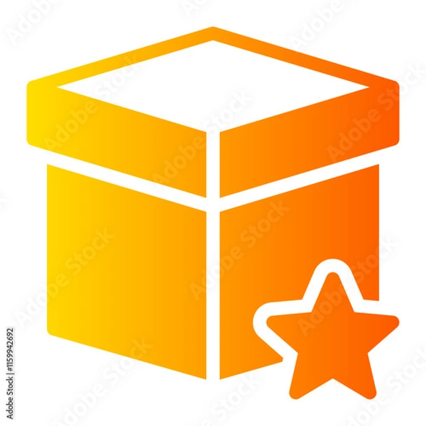 Fototapeta star gradient icon