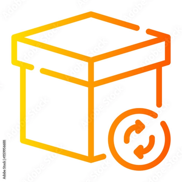 Obraz sync gradient icon