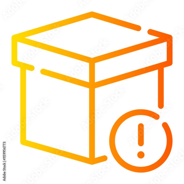 Obraz warning gradient icon