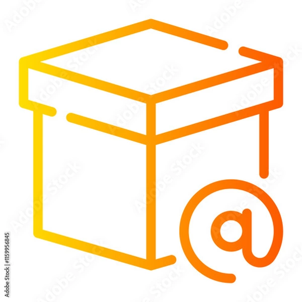 Obraz at gradient icon