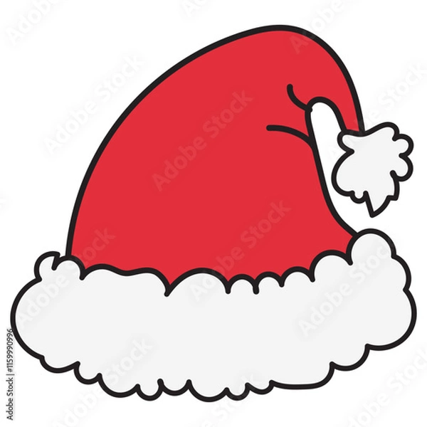 Obraz Doodle Santa Clause Hat 