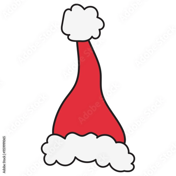 Obraz Doodle Chirstmas hat