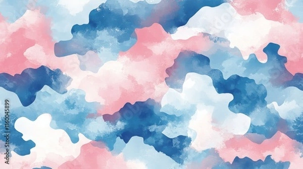 Fototapeta Abstract Watercolor Camo