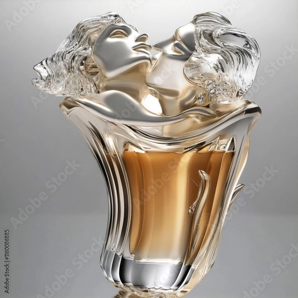 Fototapeta golden jewelry box